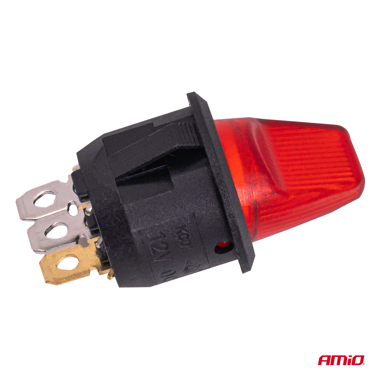 Prepínač s červeným podsvietením 20A 12V AMiO-04438