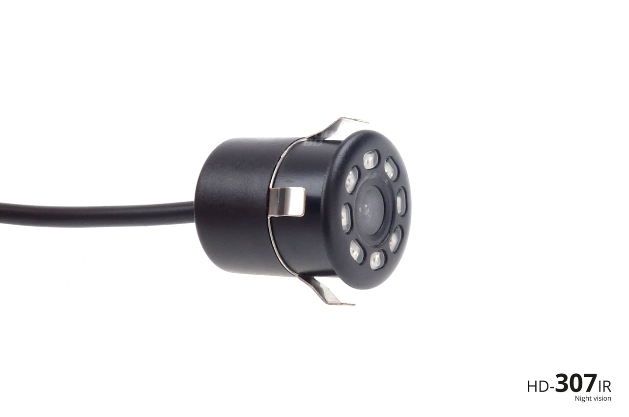 Parkovací asistent TFT02 4,3” s kamerou HD-307 IR, 4-senzorové, čierne