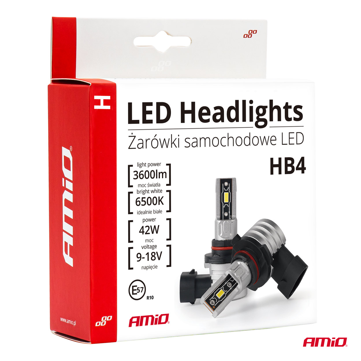 LED žiarovky hlavného svietenia HB4 9006 H-mini Series AMiO-03335