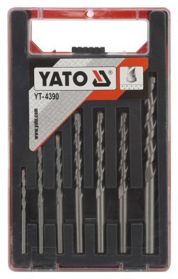Sada vrtáků na beton Yato 7 ks