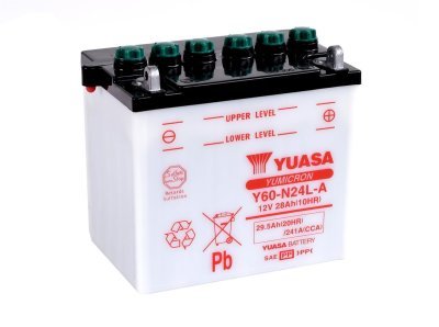 Motobaterie Yuasa Yumicron 12V, 28Ah, 241A, Y60-N24L-A