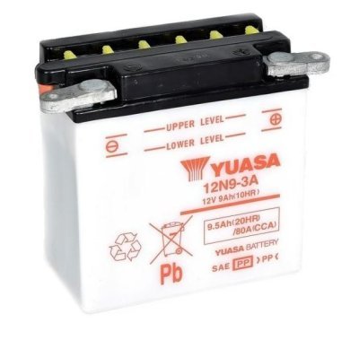 Motobaterie Yuasa Standard 12V, 9Ah, 80A, 12N9-3A