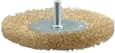 Vorel kartáč drátěný boční s nástavcem do vrtačky 100 mm TO-06986