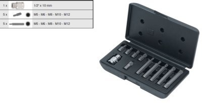 Sada bitů 10mm 11kusů KS TOOLS 911.5030