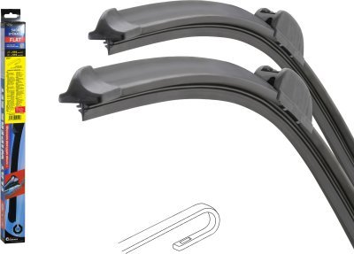 Stěrače FLAT SET (HOOK) 510+510mm FEL Compass