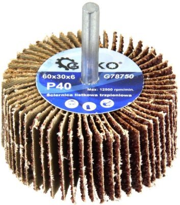 Kotouč brusný lamelový, univerzální 60 x 30 x 6 mm, P40 GEKO G78750
