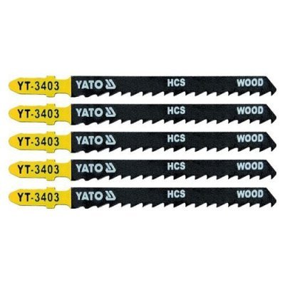 Yato List pilový do přímočaré pily na dřevo typ T 6TPI sada 5 ks