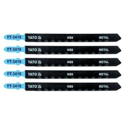 Yato List pilový do přímočaré pily 130 mm na kov TPI21 5 ks
