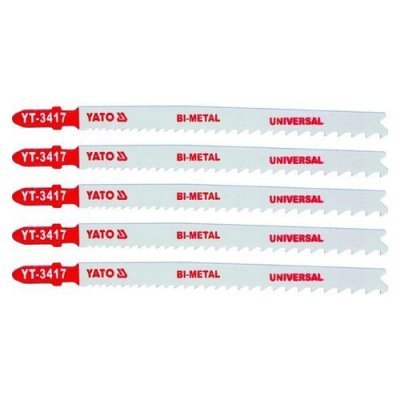 Yato List pilový do přímočaré pily 130 mm UNI TPI10-5 5 ks Bi-Metal