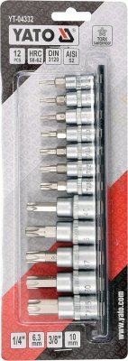 Bity sada 12 ks (CrV 6150) Yato YT-04332