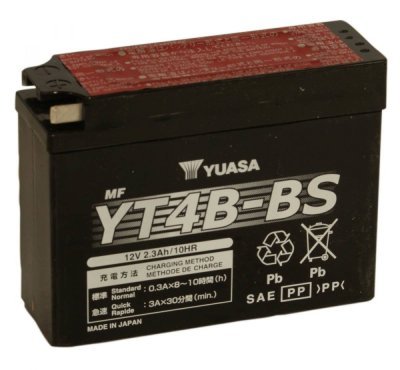 Motobaterie Yuasa Super MF 12V, 2.3Ah, 40A, YT4B-BS