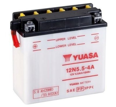Motobaterie Yuasa Standard 12V, 5.5Ah, 55A, 12N5,5-4A