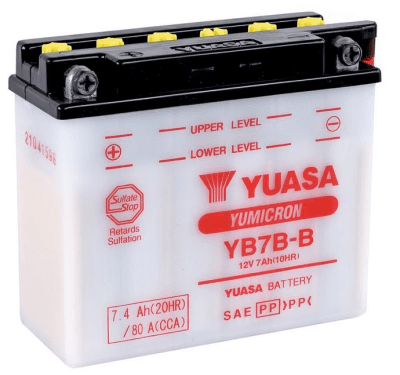 Motobaterie Yuasa Yumicron 12V, 7Ah, 80A, YB7B-B