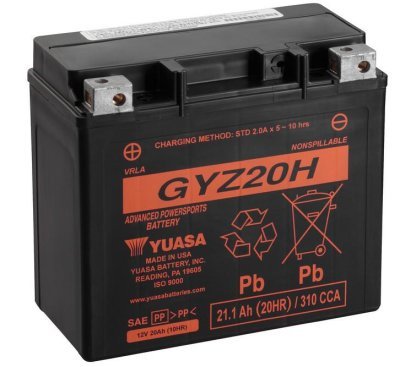 Motobaterie Yuasa Super MF 12V, 20Ah, 320A, GYZ20H