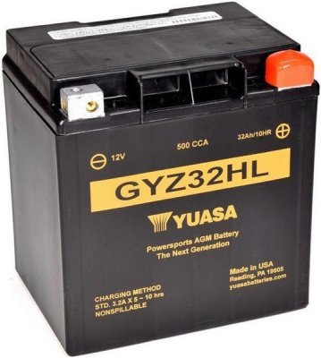 Motobaterie Yuasa Super MF 12V, 32Ah, 500A, GYZ32HL