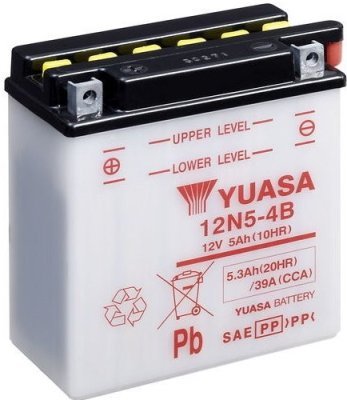 Motobaterie Yuasa Standard 12V, 5Ah, 39A, 12N5-4B