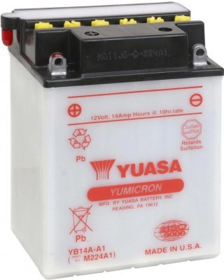 Motobaterie Yuasa Yumicron 12V, 14Ah, 175A, YB14A-A1