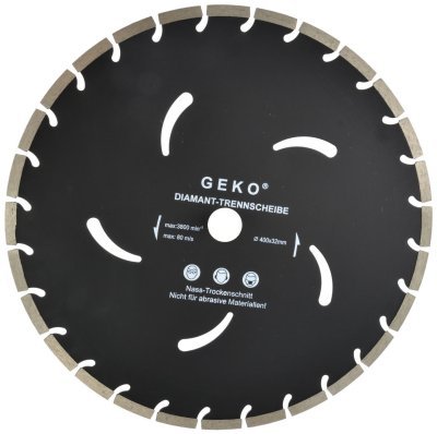 Kotouč řezný diamantový segmentový 400x10x32mm GEKO G00298