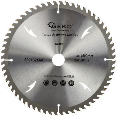 Kotouč pilový s SK plátky (vidiový), 300x32mmx60T GEKO G78081