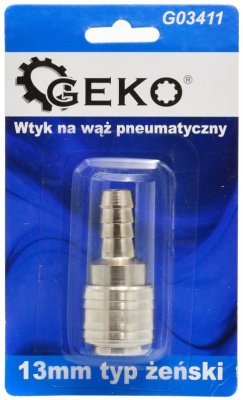 Rychlospojka vzduchová, vsuvka pro hadici, 13mm, samice GEKO G03411