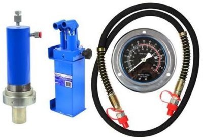 Hydraulická pumpa pro dílenské lisy 30t s manometrem GEKO G02004