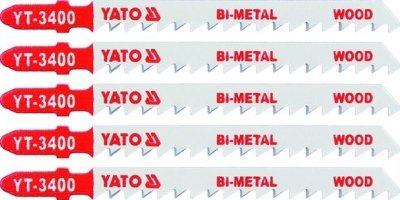 Yato List do přímočaré pily 100 mm na dřevo TPI6 5 ks Bi-Metal