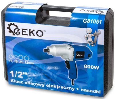 Elektrický rázový utahovák 1/2" 320Nm GEKO G81051