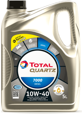 Motorový olej Total Quartz Diesel 7000 10W-40, 5L