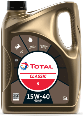 Motorový olej Total Classic 5 15W-40, 5L