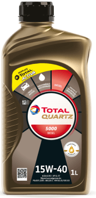 Motorový olej Total Quartz 5000 Diesel 15W-40, 1L