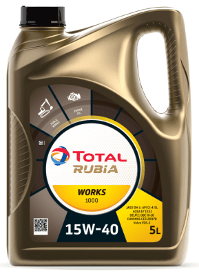 Motorový olej Total Rubia Works 1000 15W-40, 5L