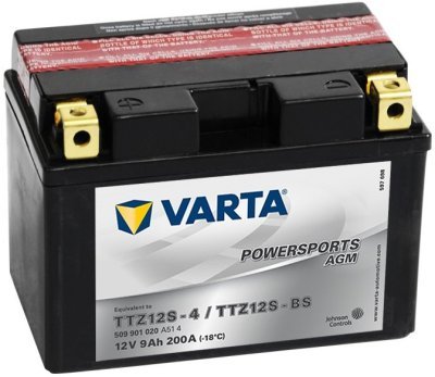 Motobaterie Varta Powersports AGM 12V, 9Ah, TTZ12S-BS