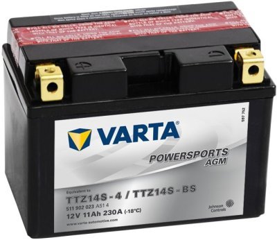 Motobaterie Varta Powersports AGM, 12V 11Ah, TTZ14S-BS
