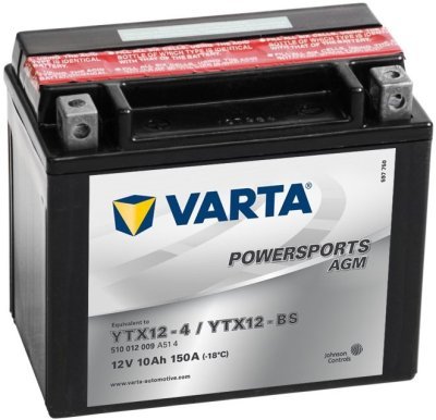 Motobaterie Varta Powersports AGM 12V, 10Ah, YTX12-BS