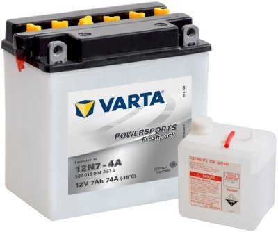 Motobaterie Varta Powersports Freshpack 12V, 7Ah, 12N7-4A