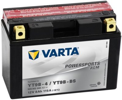 Motobaterie Varta Powersports AGM 12V, 8Ah, YT9B-BS