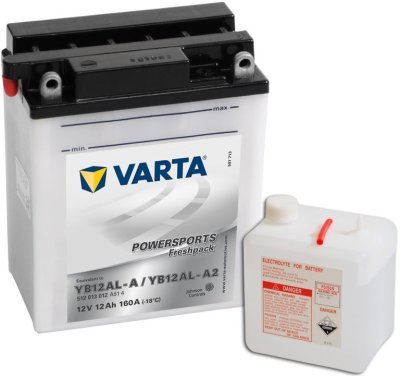 Motobaterie Varta Powersports Freshpack 12V, 12Ah, YB12AL-A2