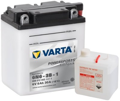 Motobaterie Varta Powersports Freshpack 6V, 6Ah, 6N6-3B-1