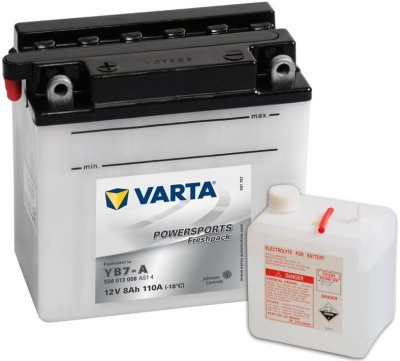 Motobaterie Varta Powersports Freshpack 12V, 8Ah, YB7-A