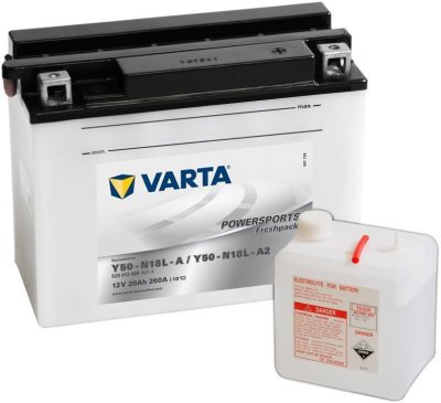 Motobaterie Varta Powersports Freshpack 12V, 20Ah, Y50N18L-A2