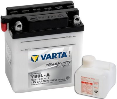 Motobaterie Varta Powersports Freshpack 12V, 3Ah, YB3L-A