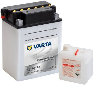 Motobaterie Varta Powersports Freshpack 12V, 14Ah, YB14A-A2