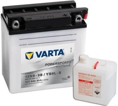 Motobaterie Varta Powersports Freshpack 12V, 9Ah, 12N9-3B