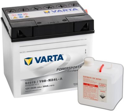 Motobaterie Varta Powersports Freshpack 12V, 25Ah, Y60-N24L-A