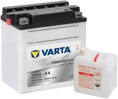 Motobaterie Varta Powersports Freshpack 12V, 9Ah, YB9L-A2