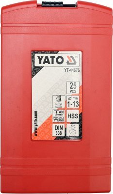 Yato Sada vrtáků do železa HSS-TiN 25ks 1-13mm