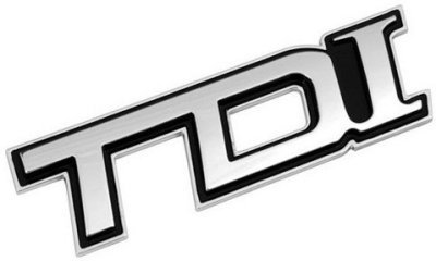 Logo 3D emblém TDI chrom