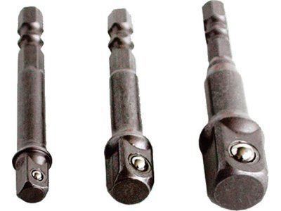 EXTOL CRAFT adaptéry do vrtačky, 1/4"-3/8"-1/2", 32600