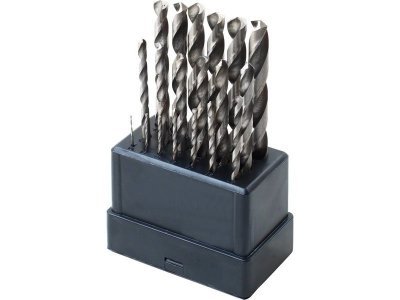 Sada vrtáků na kov EXTOL CRAFT 19ks HSS 1-10mm