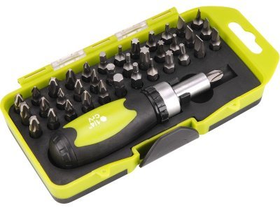 EXTOL CRAFT šroubovák ráčnový s hroty, sada 38ks, 53092